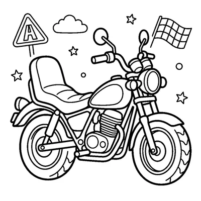 Motorcycle with a comfy seat