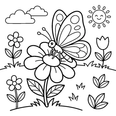 A butterfly resting on a flower