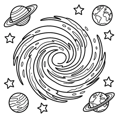 A swirling galaxy full of stars