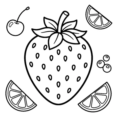 A strawberry with small leaves