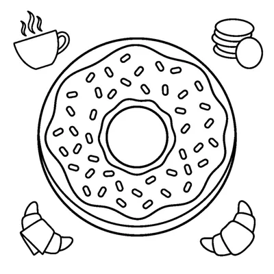 A donut with sprinkles