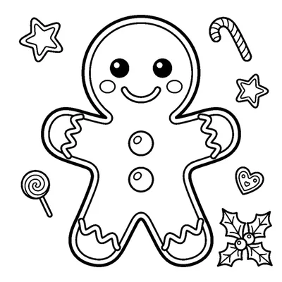 A gingerbread cookie person