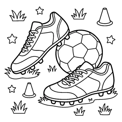 A pair of soccer cleats with laces and studs