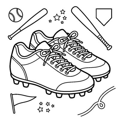 A pair of cleats with laces and simple studs