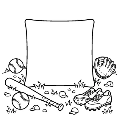 A base bag (square cushion) sitting on the ground
