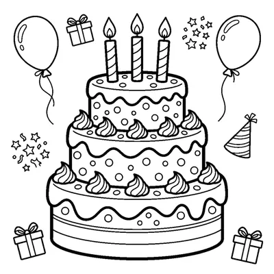 A birthday cake with three tall lit candles on top
