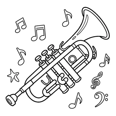 A shiny trumpet with three round valve buttons