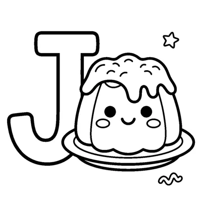 Letter J and a wobbly Jelly
