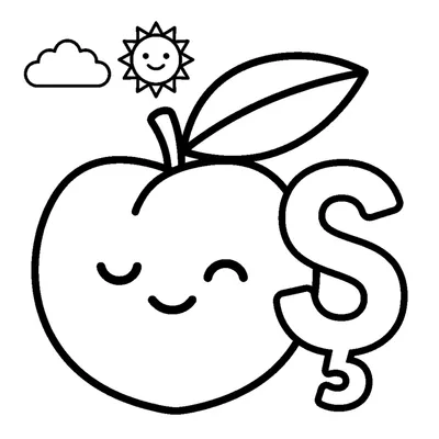Letter Ş and a sweet Peach
