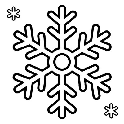 A single big snowflake up close