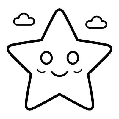 A single twinkling star in the sky