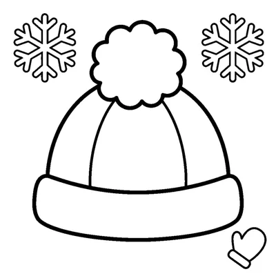 A soft winter hat with a pom-pom