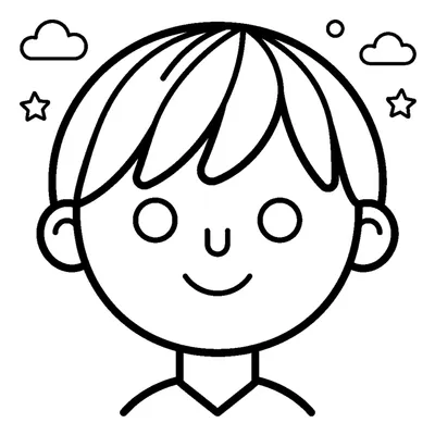 Cute Boy with Straight Hair