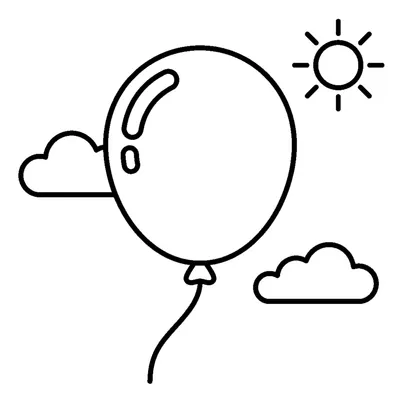 A Single Floating Balloon
