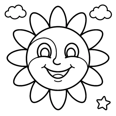 Big Shining Sun with Rays
