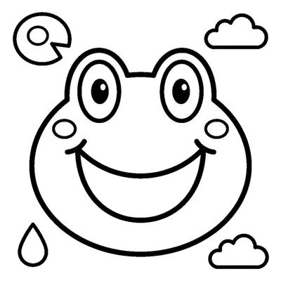 Giant Smiling Frog Face