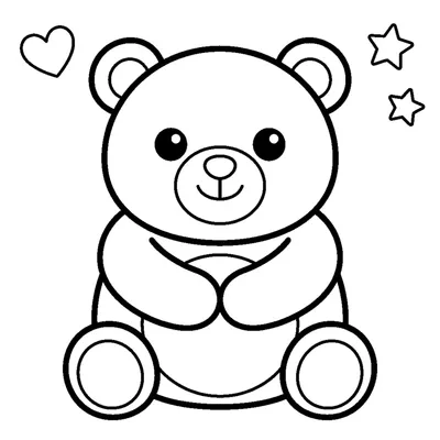 Cuddly chubby teddy bear