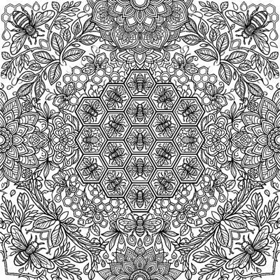 Geometric Honeycomb Mandala