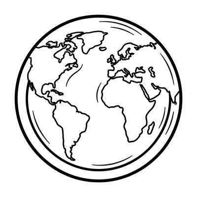 Planet Earth Coloring Page