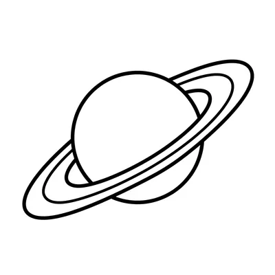 Planet Saturn Coloring Page